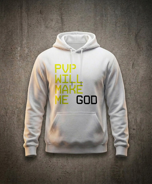 PVP Will Make Me God - Felpa con Cappuccio Bianca - vista 1