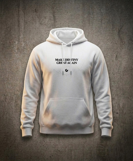 Make Destiny Great Again - Felpa con Cappuccio Bianca - vista 1