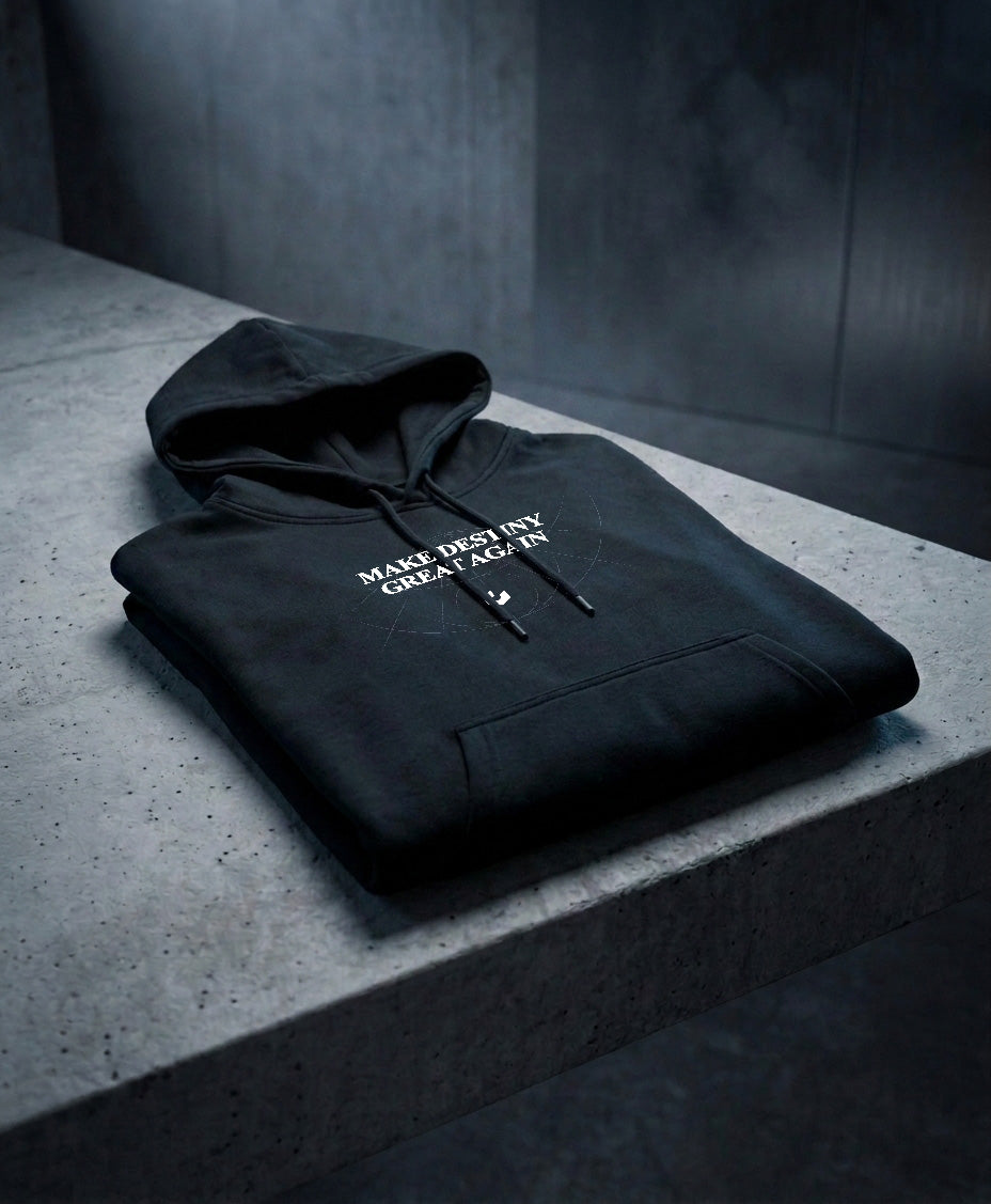 Make Destiny Great Again - Felpa con Cappuccio Nera - vista 2