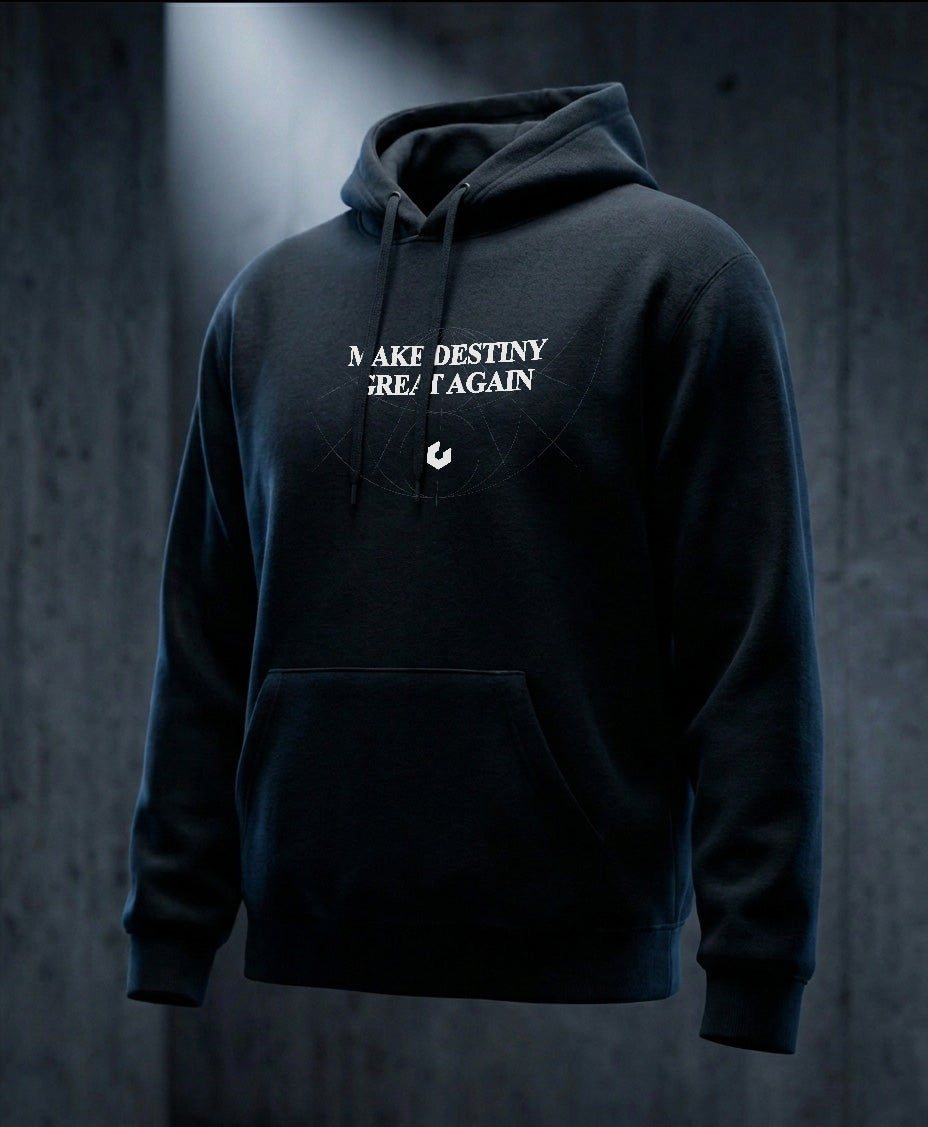 Make Destiny Great Again - Felpa con Cappuccio Nera - vista 3