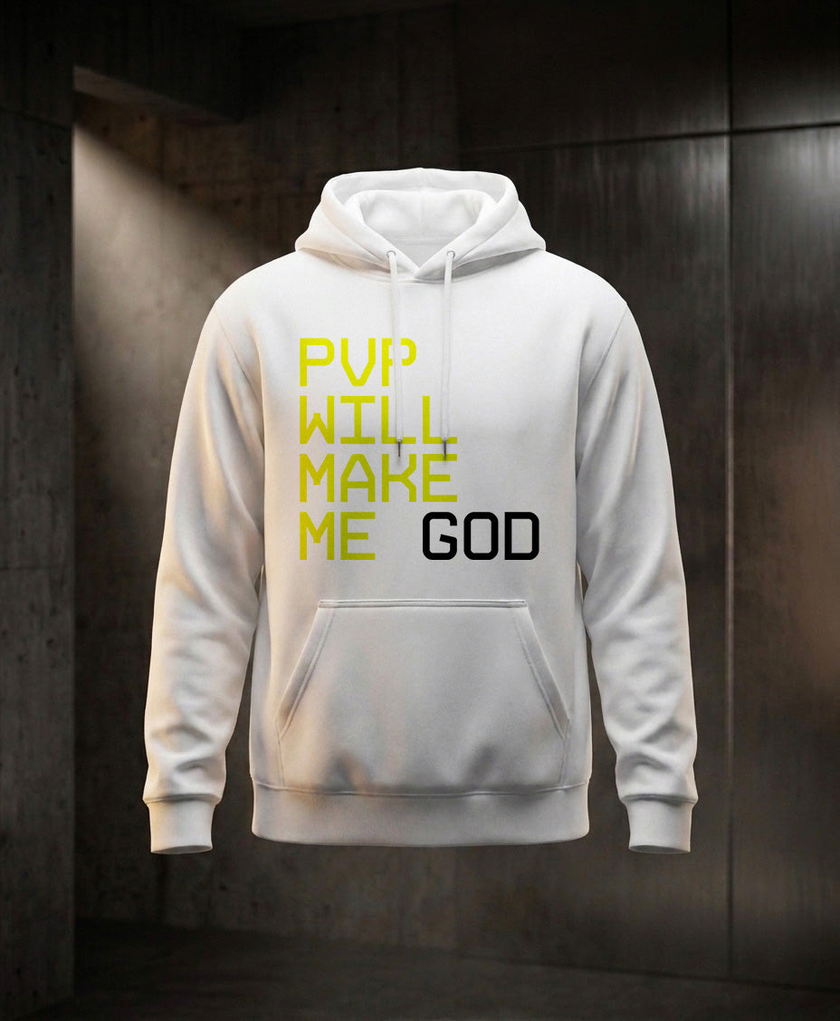 PVP Will Make Me God - Felpa con Cappuccio Bianca - vista 4