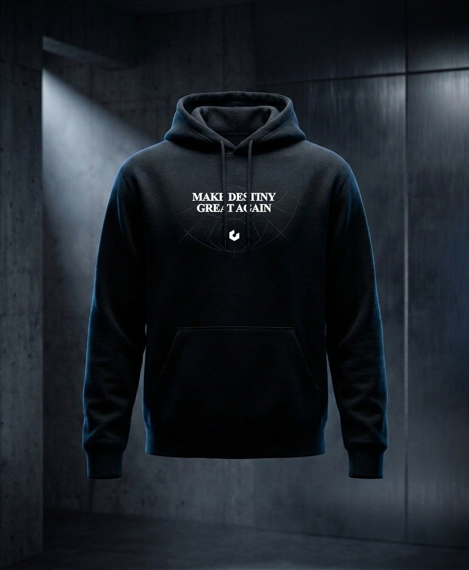 Make Destiny Great Again - Felpa con Cappuccio Nera - vista 4
